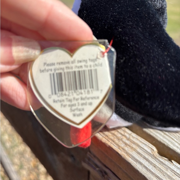 Ty Puffin Plush with Red, Black, and White Puffer 1997 - Picture 4 of 6